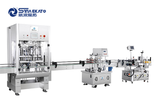 新浪愛拓灌裝旋蓋貼標一體機 新浪愛拓灌裝旋蓋貼標一體機